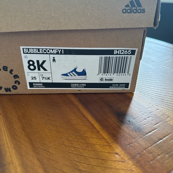 Kids Adidas Bubble Comfy Sneakers Sz 8 - Picture 5 of 6
